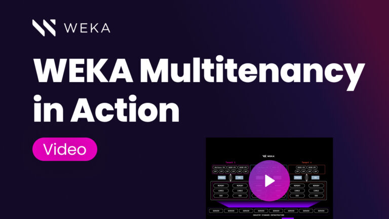WEKA Multitenancy in Action