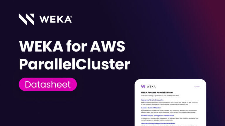 WEKA for AWS ParallelCluster